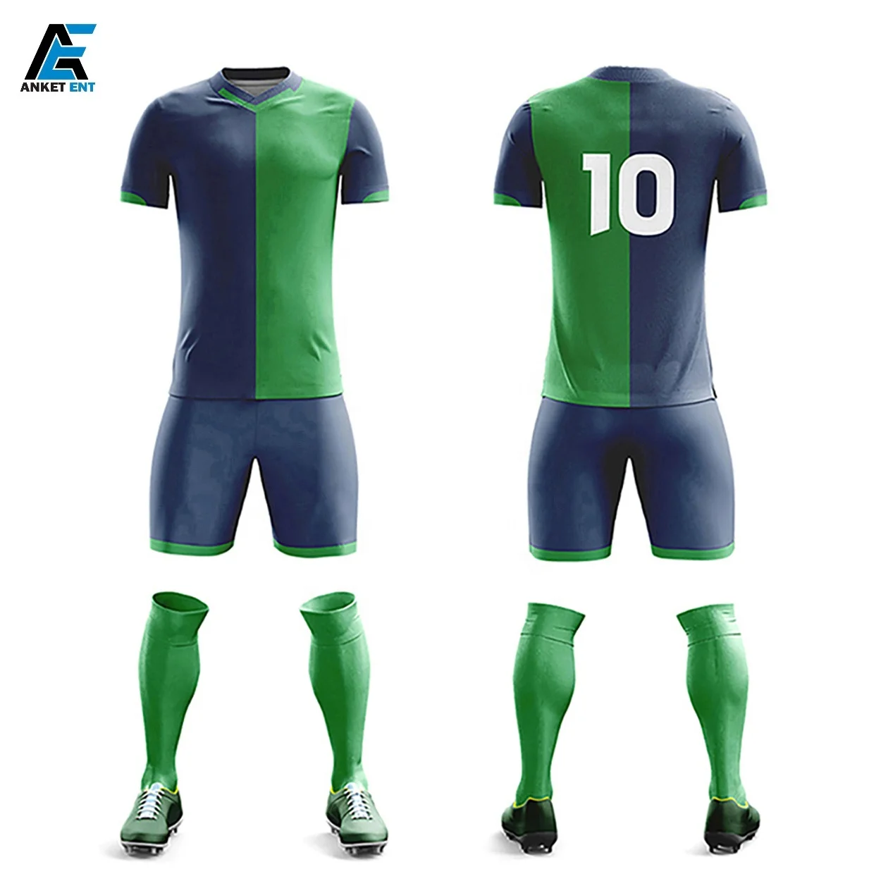 Blank Custom Adult Kids Soccer Jersey Set Football Kit Men Child Soccer Training Uniforms Set Team Customized