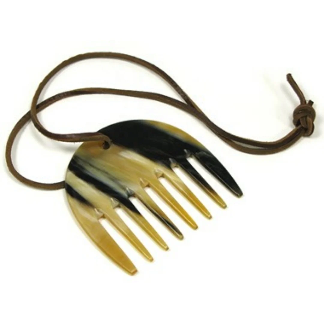 BEST MOUSTACHE HORN COMB OX HORN COMB