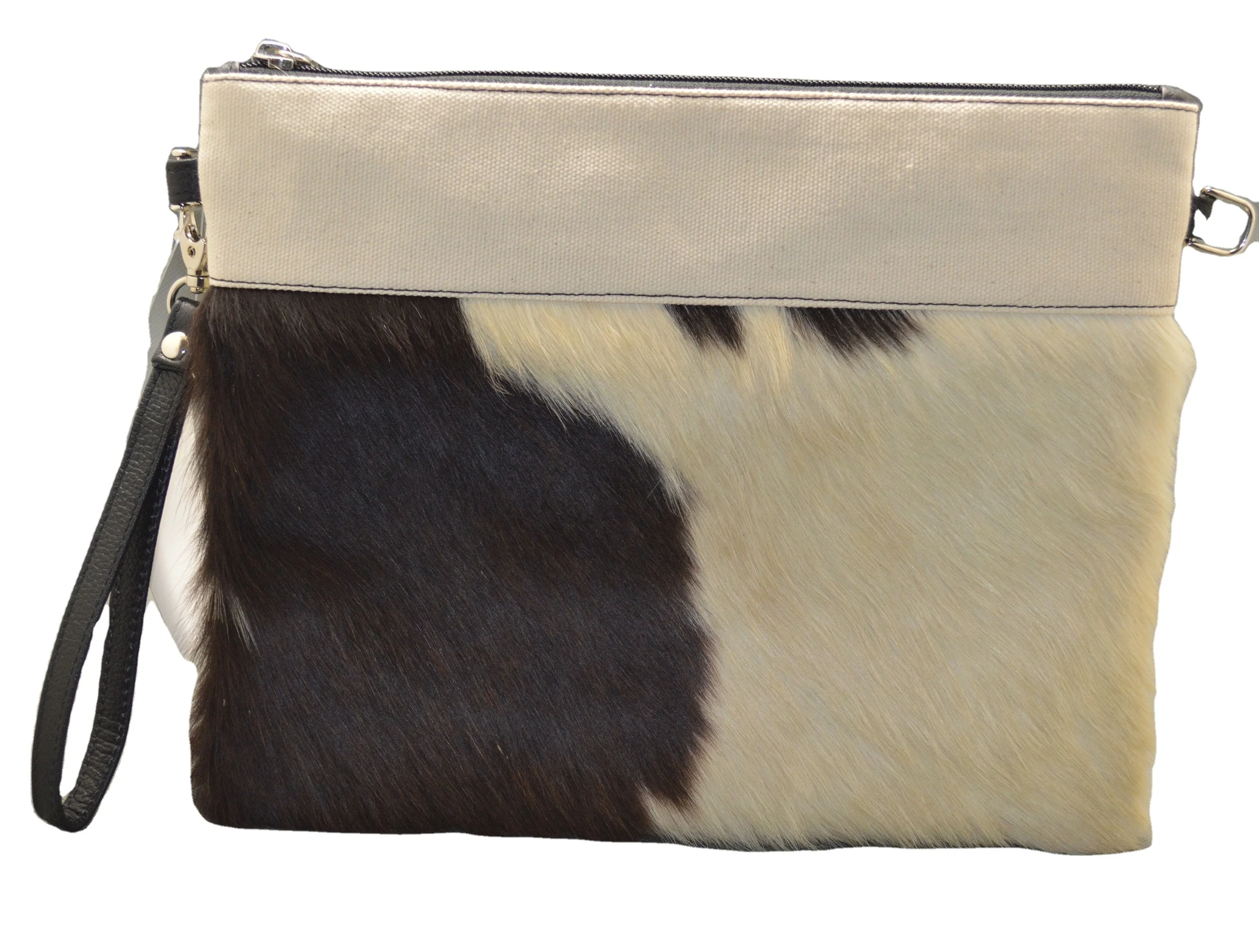 Wholesale Ladies Genuine Hair on Leather canvas Shoulder crossbody bags New Style Tote Bag Women Shoulder Bags