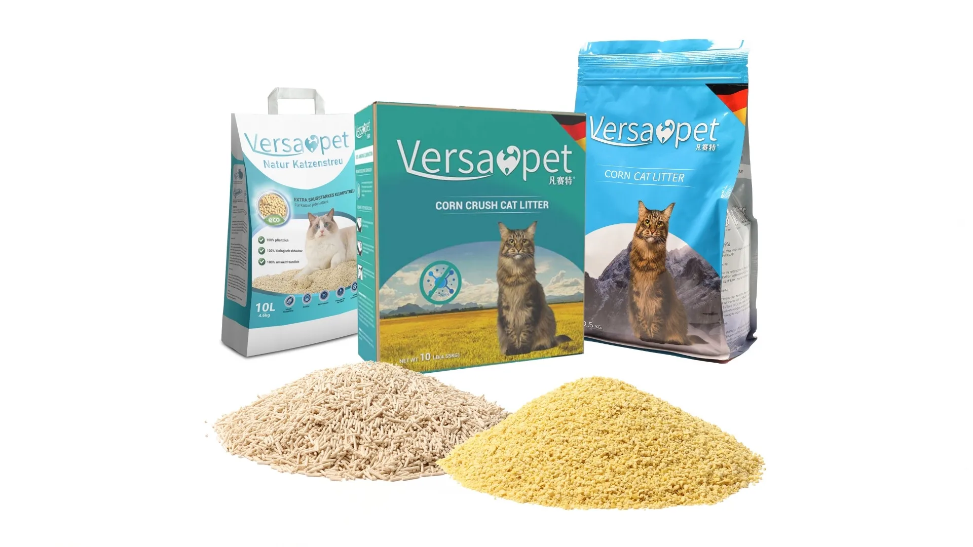 Lovepet Food Grade No dust Shape Clumping Flushable Quickly Absorption Crushed Millet cat litter