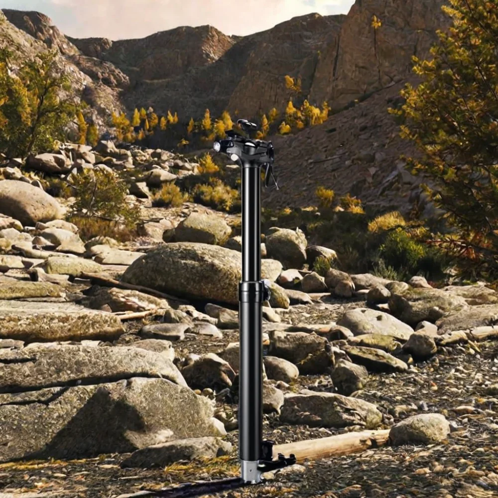 Adjustable Hydraulic Internal Routing Mountain Bike Seat Post Made of Durable Alloy/Aluminium Material