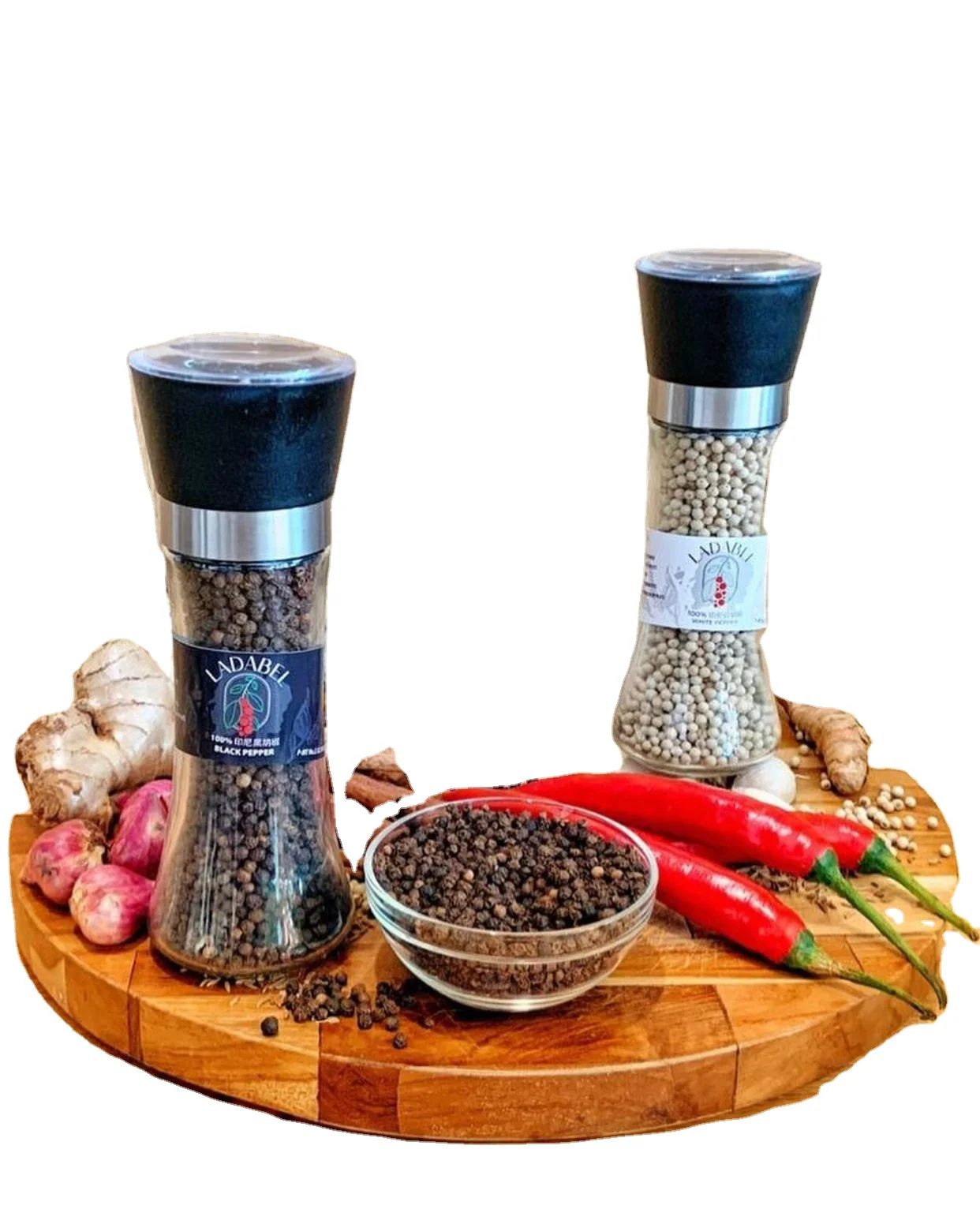High Quality Premium Single Spices White Pepper Powder & Extract International With Grinder From Belitung Indonesia