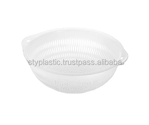 2023 Hot Selling Small DC Home Kitchen Gadgets Plastic Collander Draining Basket Strainer Silicone Kitchen Steamer (190 X 173 X