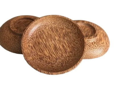 Стабилизированная 100% тарелка из натурального эко-материала кокосового дерева/ложка дерева для ореха свадебной вечеринки