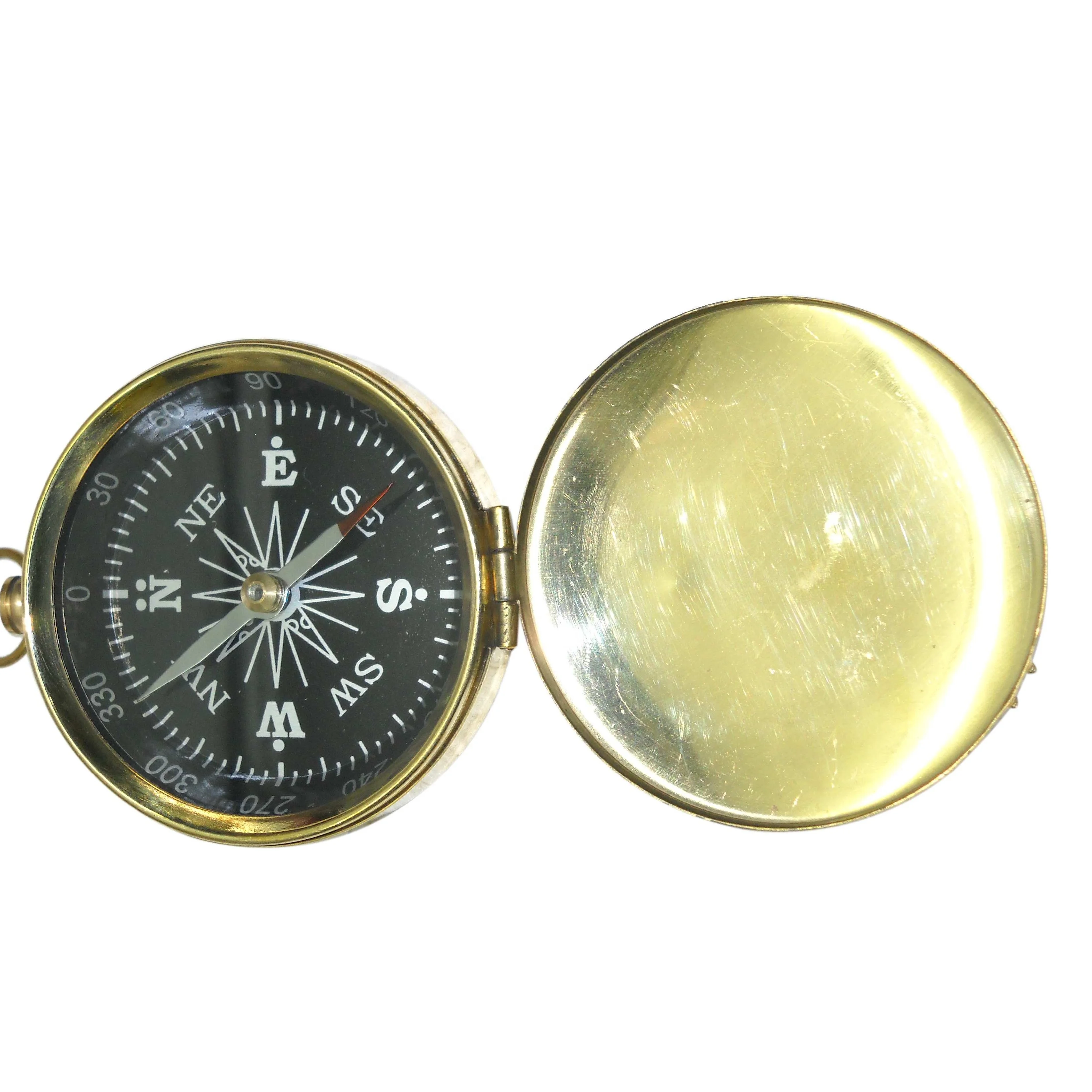 Compass Antique Design For Sale Brass Luminous Compass New Portable Travel Hiking Pocket Outdoor Classic Watch Style Camping