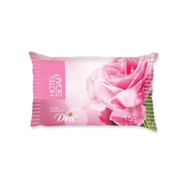 Custom Mini Rose Pink 15 Gram Solid Form Hotel Bar Soap Private Label OEM ODM Small round Indonesia Amenities