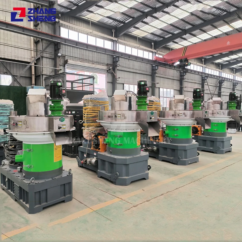 vertical ring die wood pellet mills automatic sawdust wood pellet production line for sale