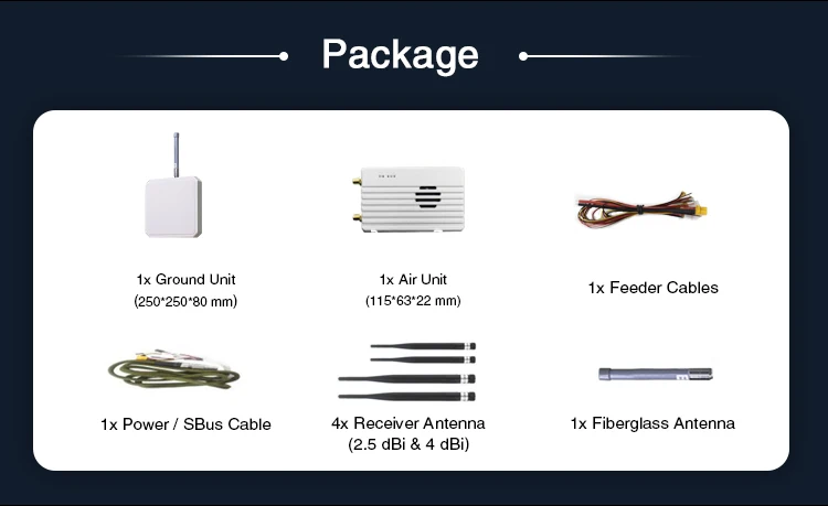 FOXTECH VDC-22/VDC-55 большой дальности видео/система передачи данных для Бла (беспилотный летательный аппарат VTOL Полетный контроллер