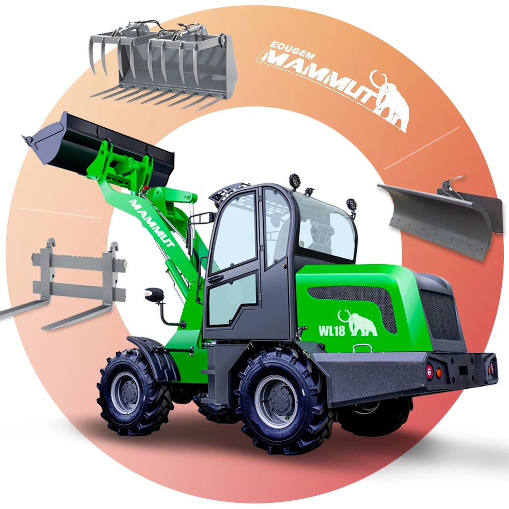 Сельскохозяйственный погрузчик 1.8ton 1800 кг Гидростатический одобренный четырехколесный мини-фронтальный