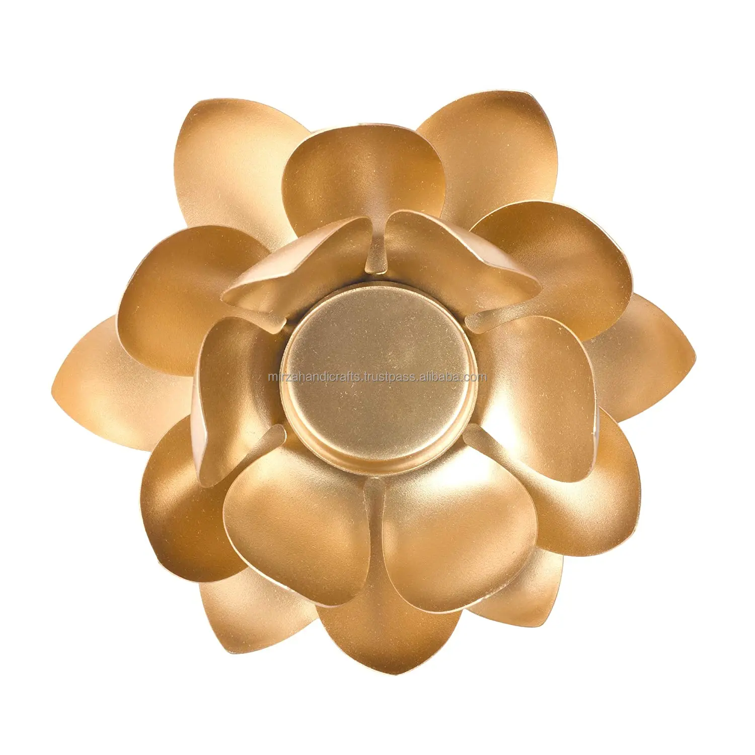 Metal Lotus Shape Tea Light Handmade Candle Holder Perfect For Adding A Decorative Touch To Entrance of your Home or any room