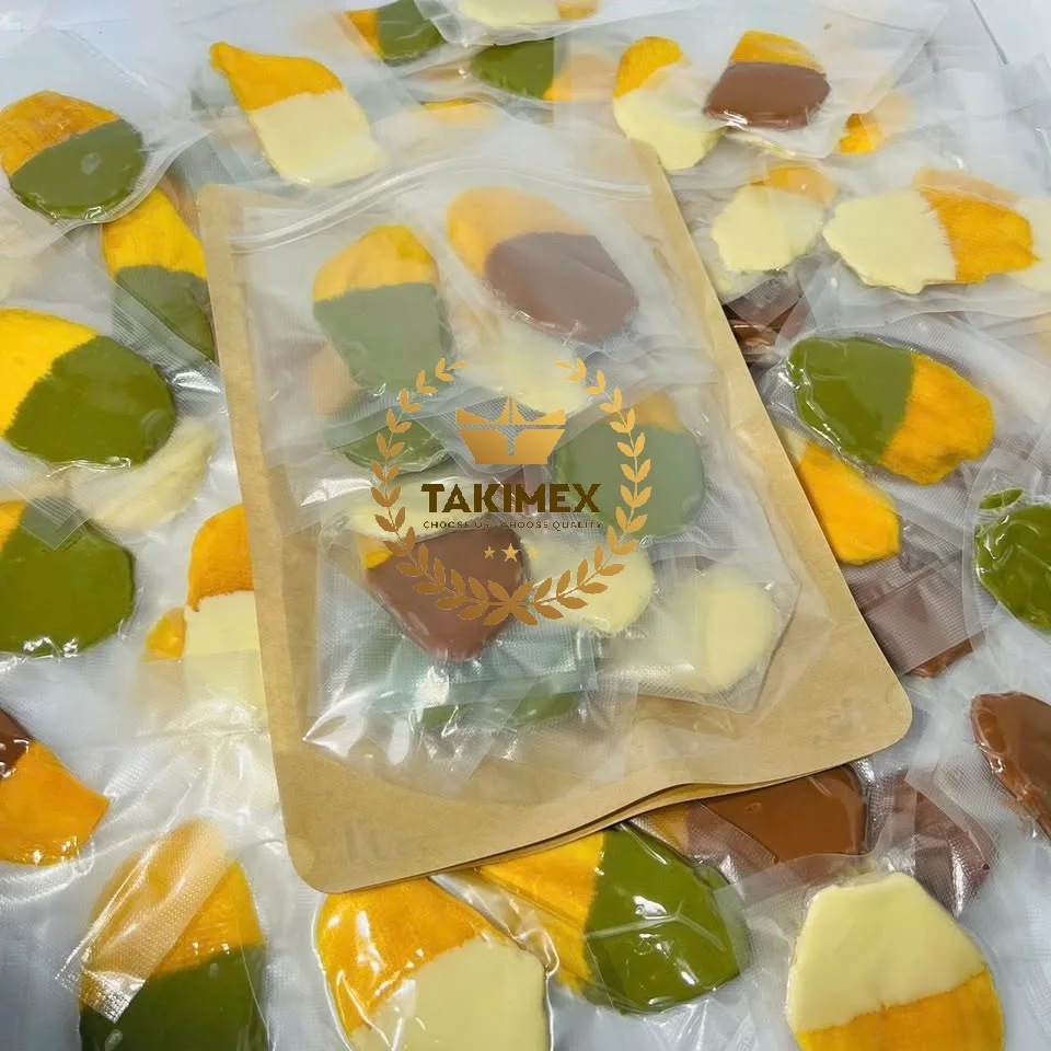 Best Quality Good Price Soft Dried Mango For Exporting Mango Dipped Dark Chocolate Vietnam Takimex Factory Supplier