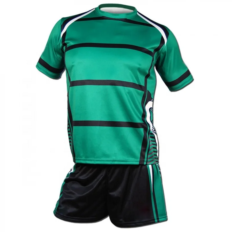2024 High quality Polyester rugby jersey custom color sublimation printed knitted unisex rugby football wear