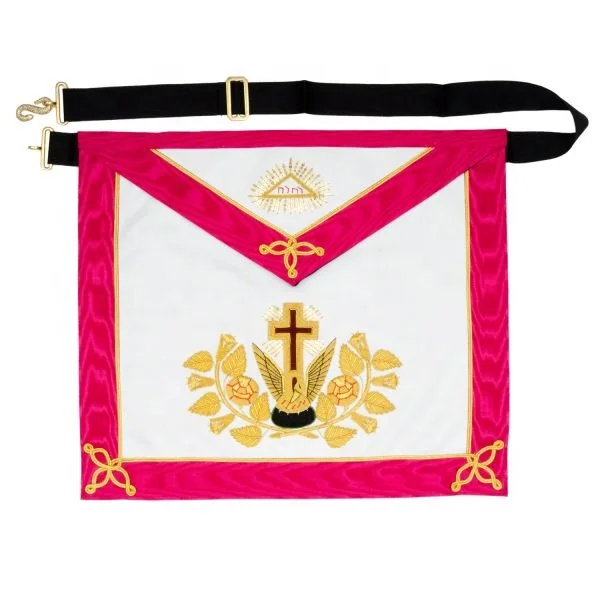 Masonic Memphis Misraim Rite Worshipful Master Apron Hand Embroidered Masonic Regalia Apron
