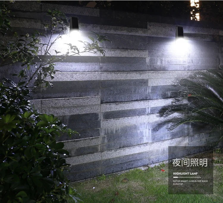 SL860 Solar Wall Light Outdoor Waterproof Spot Light Street Light Triple Led Solar Wall Lamp with motion sensor