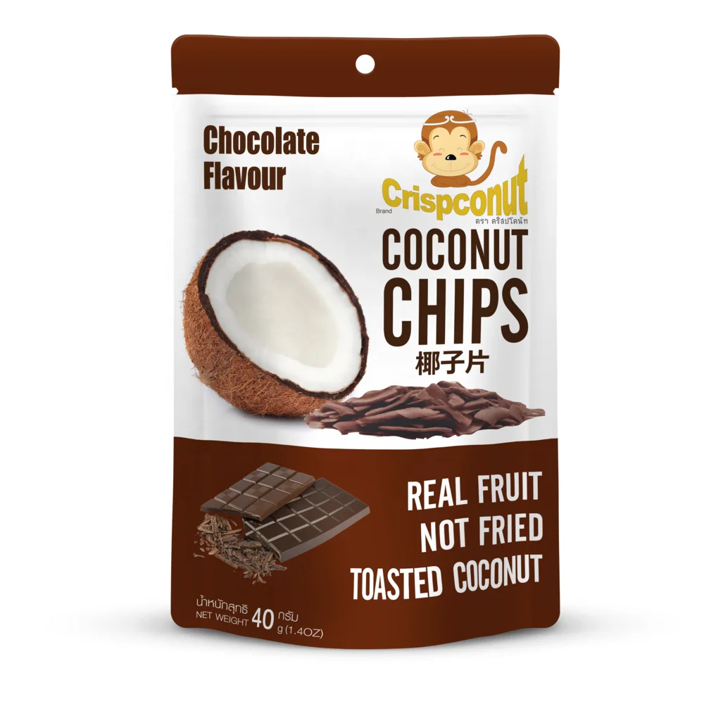 Thailand Chocolate Flavour Coconut Chips Crispconut