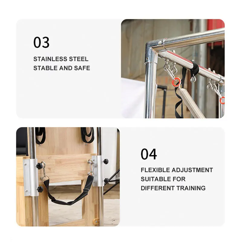Multi-functional Reformer  Pilates Machine Cadillac Reformer Training Body Balance Half Trapeze Pilates Reformer