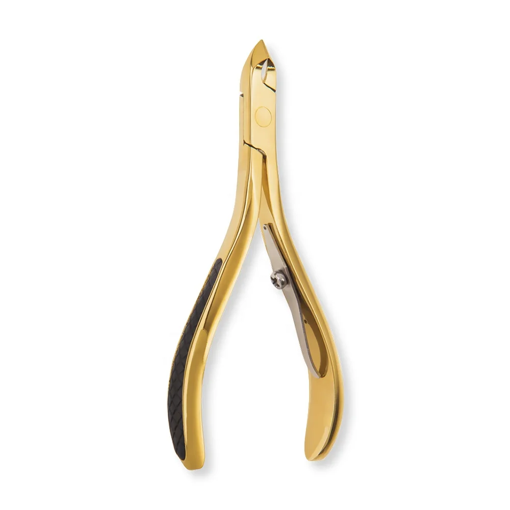 Щипцы для кутикулы с позолоченным покрытием кусачки ногтей резак триммер маникюра ножницы плоскогубцы инструмент педикюра