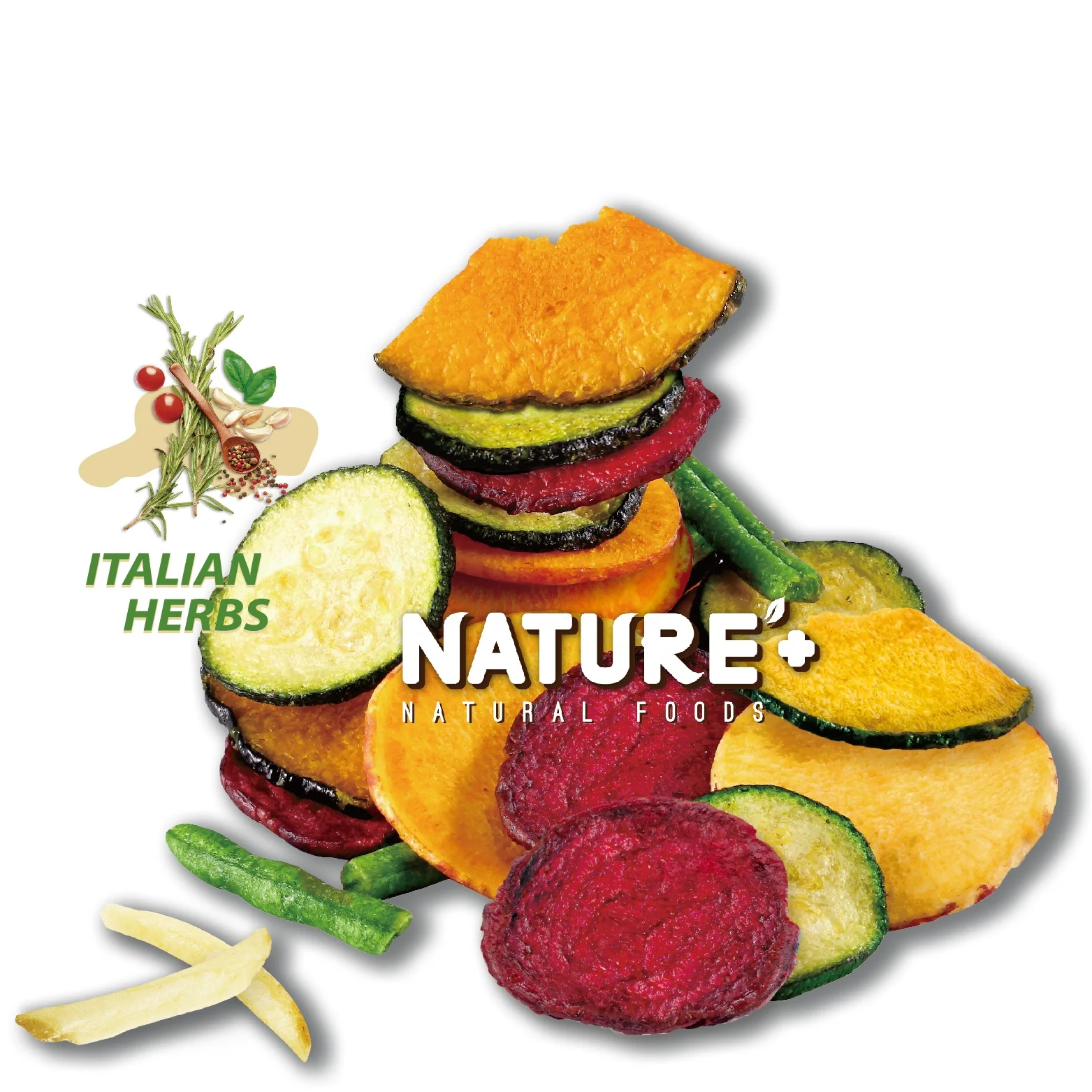Mixed Veggie Chips Italian Herbs Gluten Free Natural Nutrition International Export Quality Dried Snack