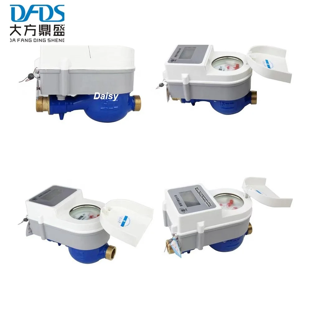 3.6V Battery Smart IOT Lorawan Digital Display IC Card Software Split Type 15mm 32mm Prepaid Water Meter Prices