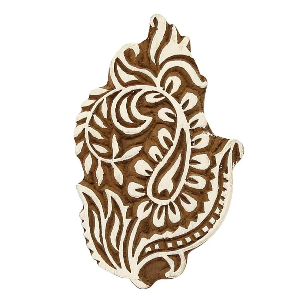Decorative Small Floral Designs Wooden Stamp