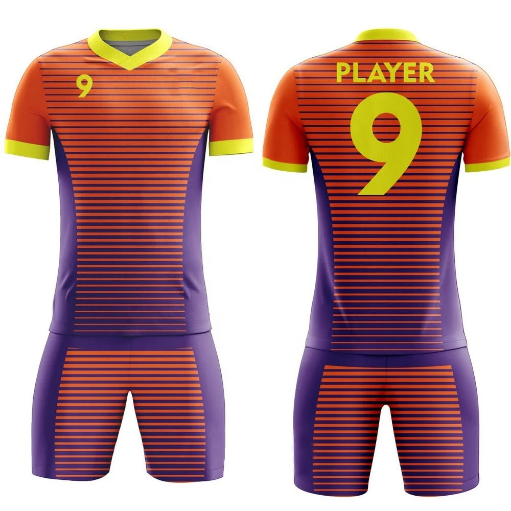Custom Football Jerseys Full Sublimation Printing Soccer Jerseys Club Team Football Training Uniform Suit Soccer Uniform For Men
