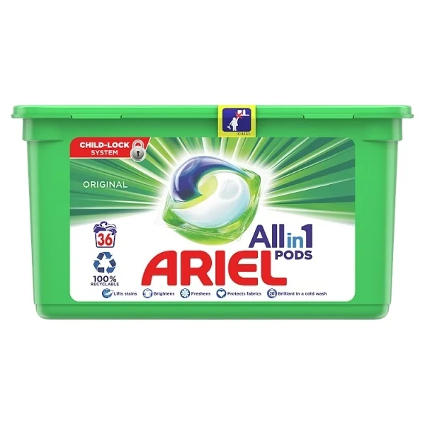 Ariel XL Все в 1 капсулы для моющих средств 44 цветные