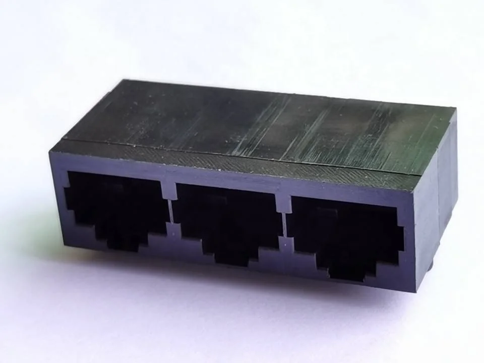 Заводская цена порт RJ45 1X3 без экрана 10P8C для ethernet