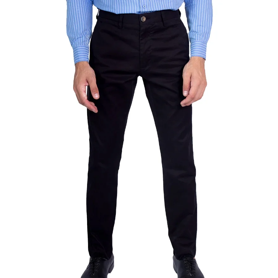 2023 Top Trending Comfy Men Black Colour Slim Fit Casual Wear Chino Pants And Trousers For Sale In Reasonable Price