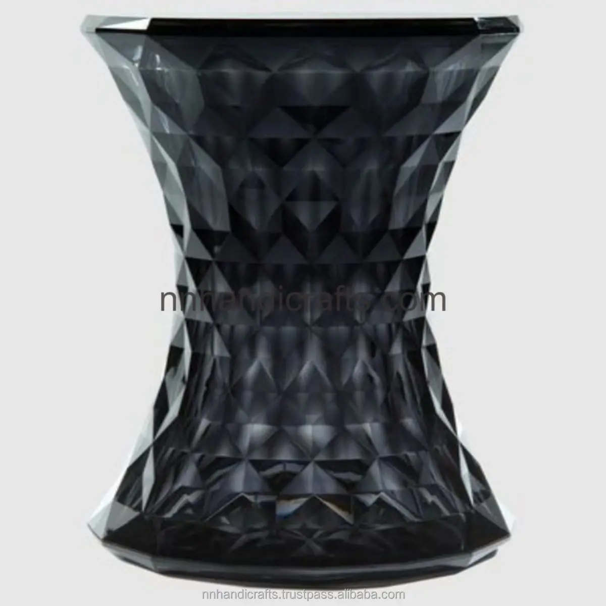 Vintage Decor Steel Iron Metal Silver Nickel Plated Shiny Polished Round With Embosed Metal Stool Bar Ottoman Bar Stools For