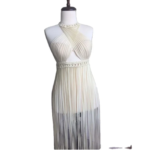 Festival outfit greek goddess   Beach wedding dress Macrame dress festival outfit