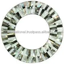 Перламутровая и лучшее качество круглая плохая настенная декоративная фоторамка