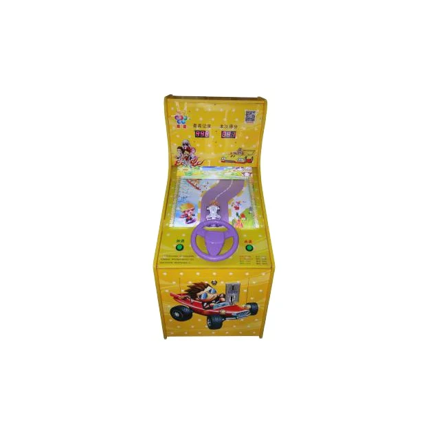 High Quality ! EU Type Colorful Lights Yellow Colour Racing Design Commercial Coin Car Machine By Maxplay