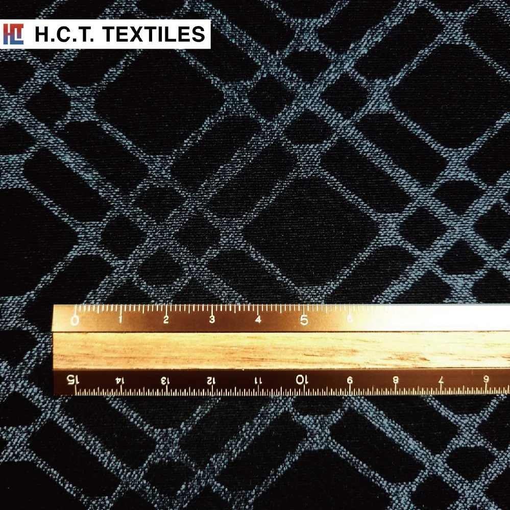 Holiday metallic Diamond Geo 210g Cotton Polyester Nylon Spandex metallic jacquard textile for dress