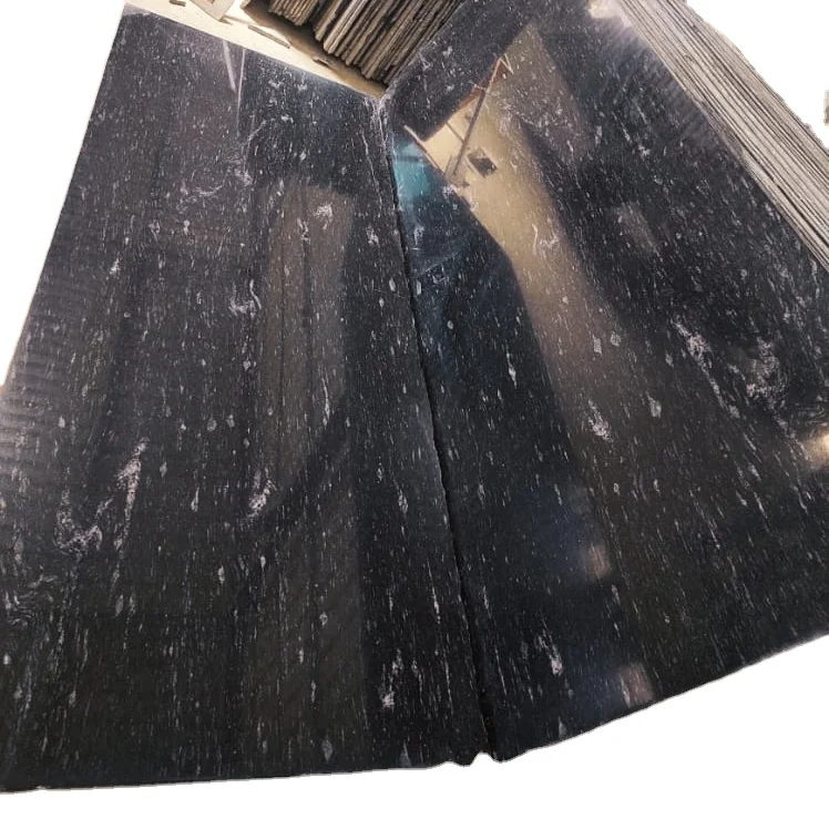 
Cheap price Indian Polished Black Cosmic Granite tiles for Kitchen grenite top Countertop Vanity tops 
