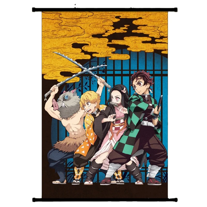 Customized Anime Hanging Banners Wall Scroll Poster for Adevrtising Promotional Event