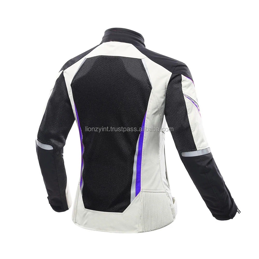 Motorcycle Motorbike Woman Textile Mesh Summer Cordura Jacket With Protector Level 1 or Level 2 Lionzy International