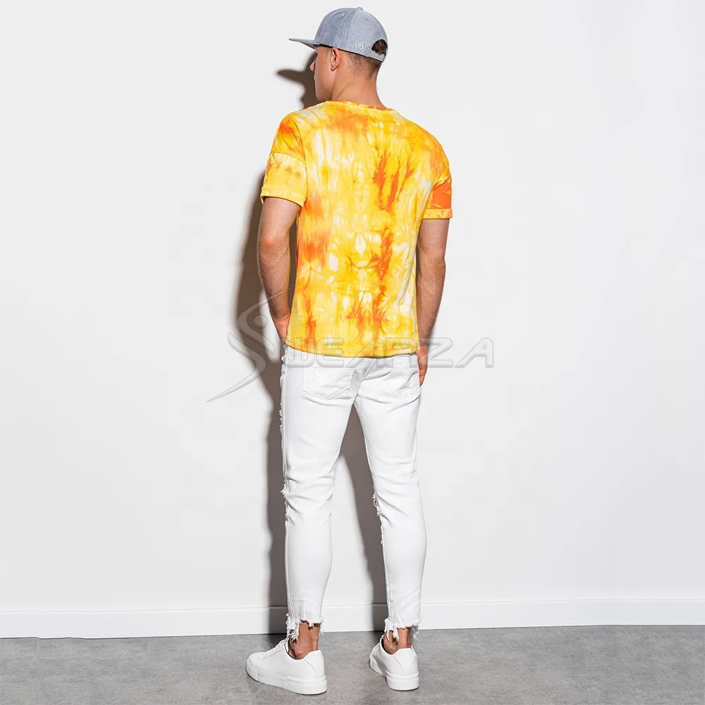 Manufacturer Wholesale Latest Awesome Design 100% Cotton Casual Custom Tie Dye Colorful Fashion Short Sleeves T Shirt