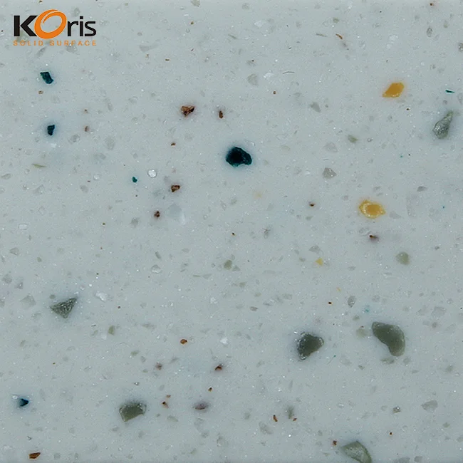 Koris оптовая продажа Корея лидер продаж качественная большая плита толщиной 12 мм Модифицированная акриловая твердая поверхность искусственный мраморный лист