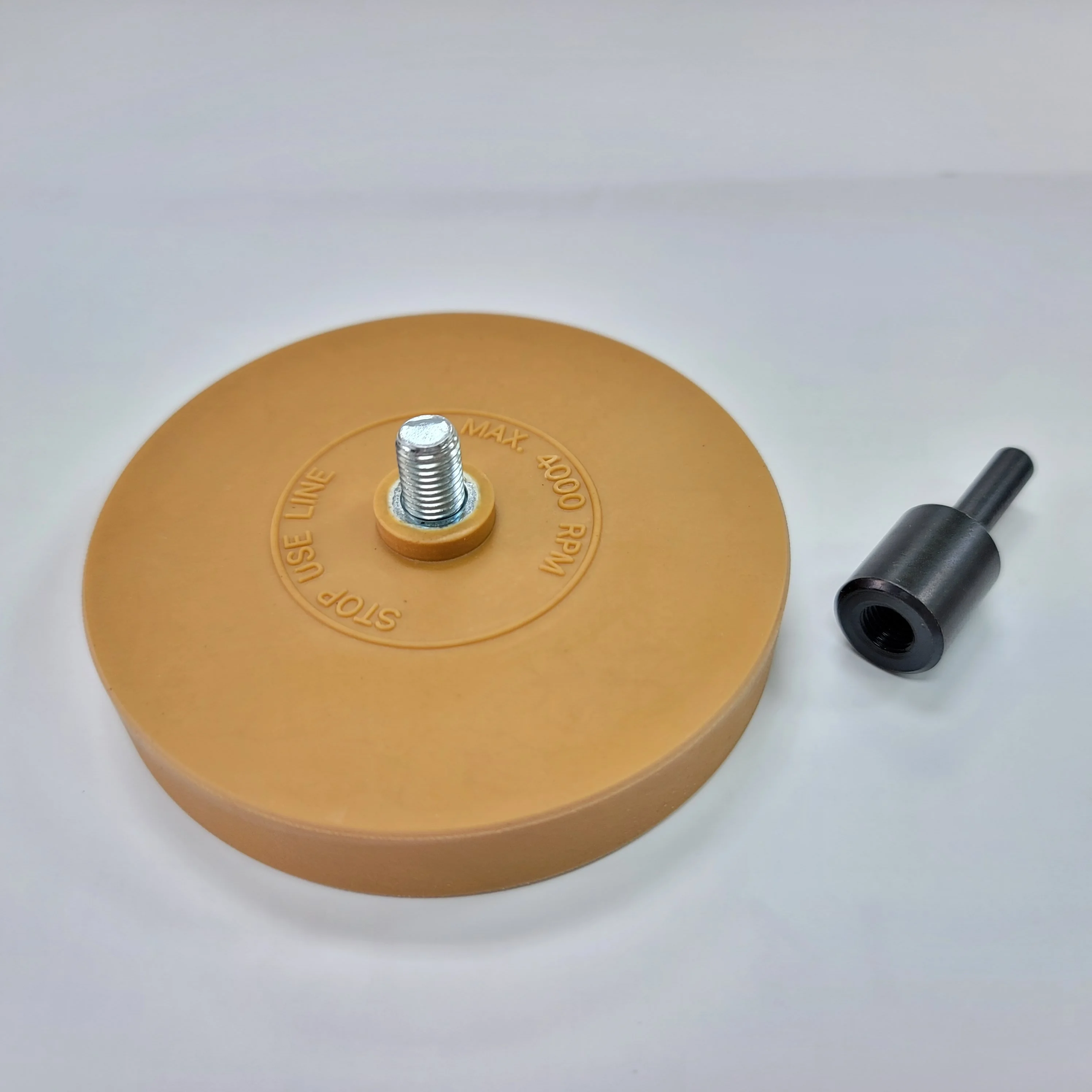 Rubber eraser wheel for remove auto adhesives auto trim