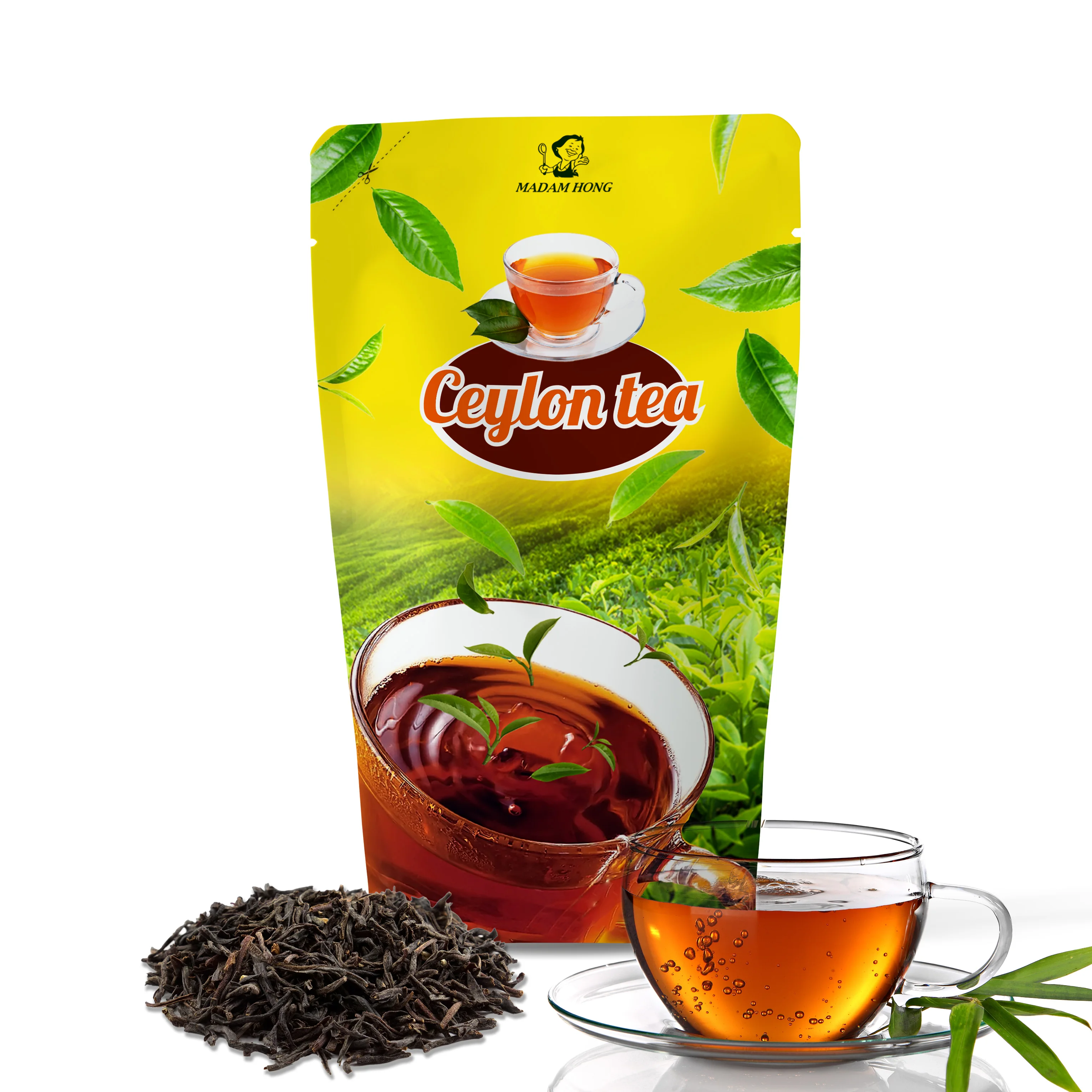 Darjeeling black tea leaves