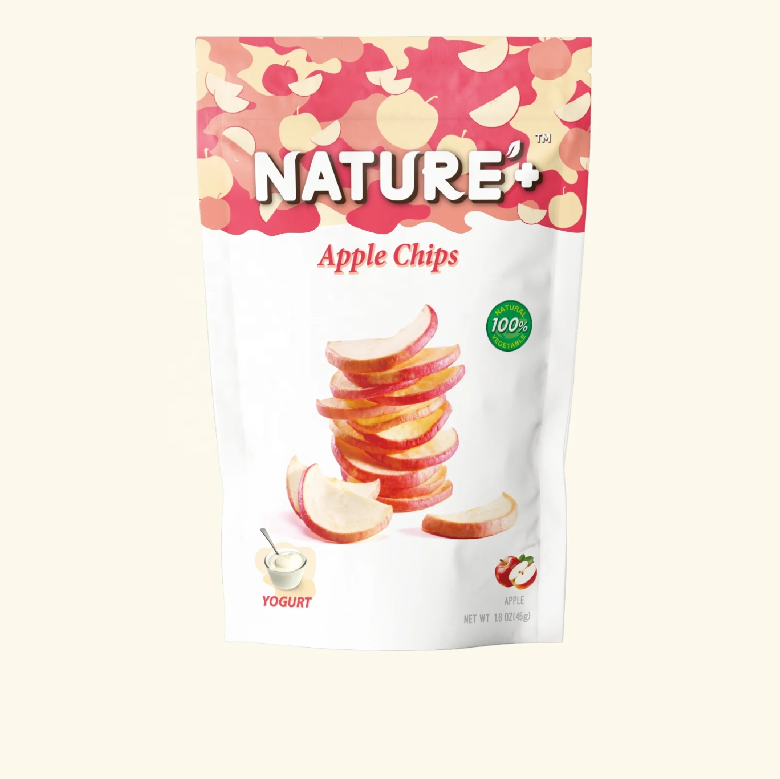 Natural Apple Chips Vacuum Fried VF Dried Fruit Sweet flavor No Added Sugar Snack Manufacturer Dried Chips Brand Snacks