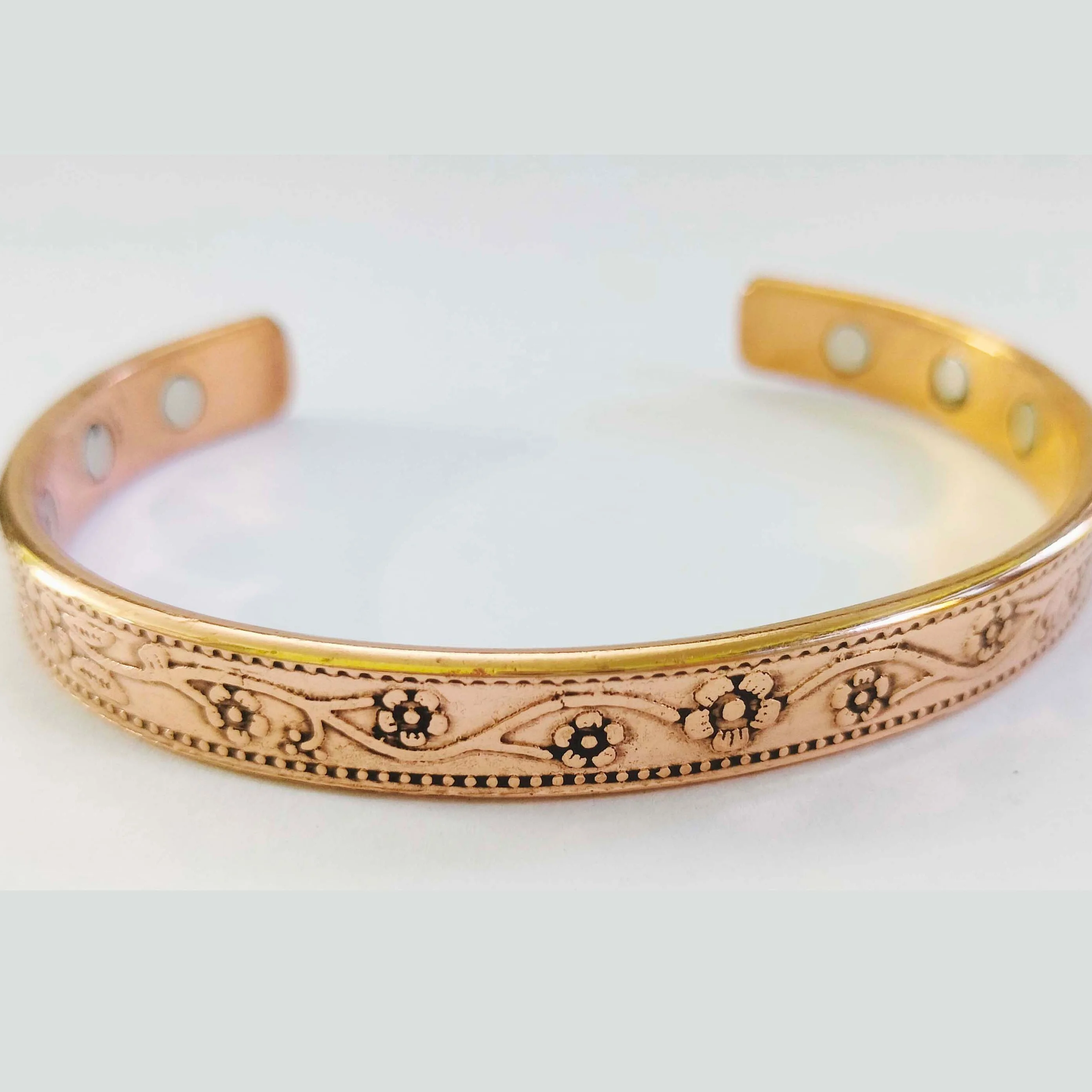 Vintage Copper Bracelet Adjustable Cuff 100% Pure Coppers Wholesale Personalized Brass Copper Bracelets for Arthritis Pain  Gone
