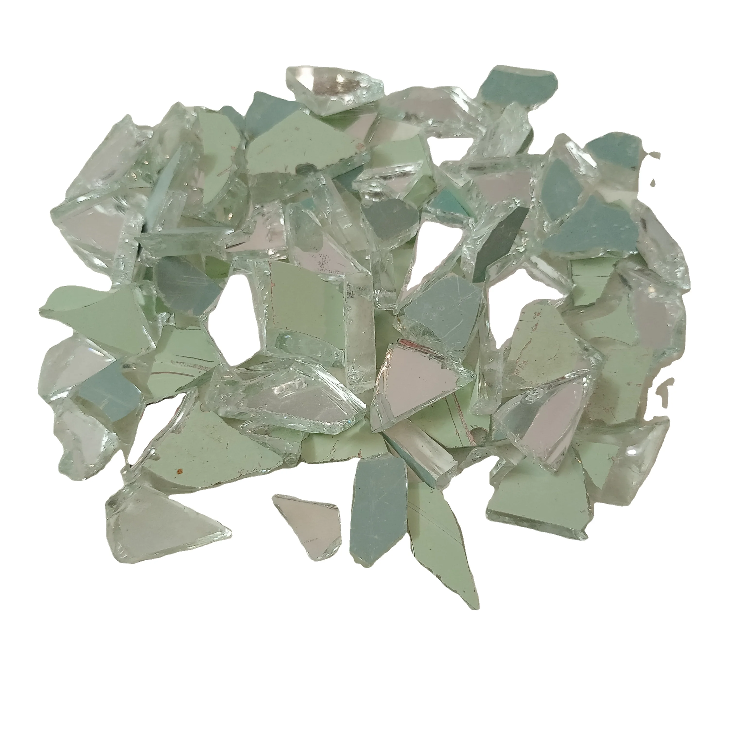 Mix Colored Recycled Glass Chips for Terrazzo Flooring and Exterior Decoration