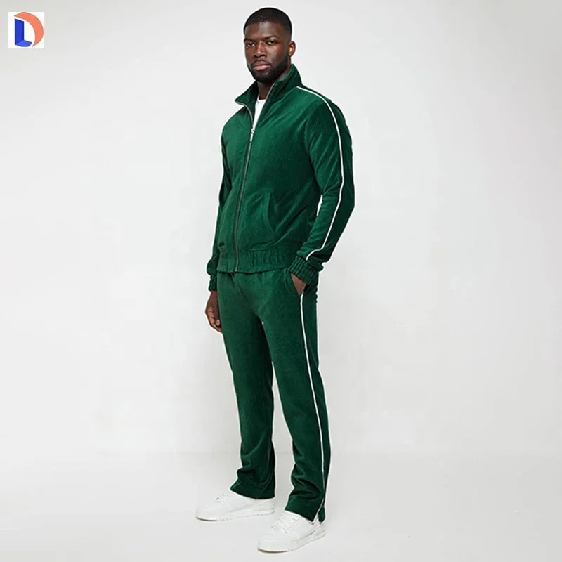 Customizable Fabric 100% Cotton Oversized Unisex Hoodies Velvet Tracksuit Set 2 Piece Jogger Fitness Suits