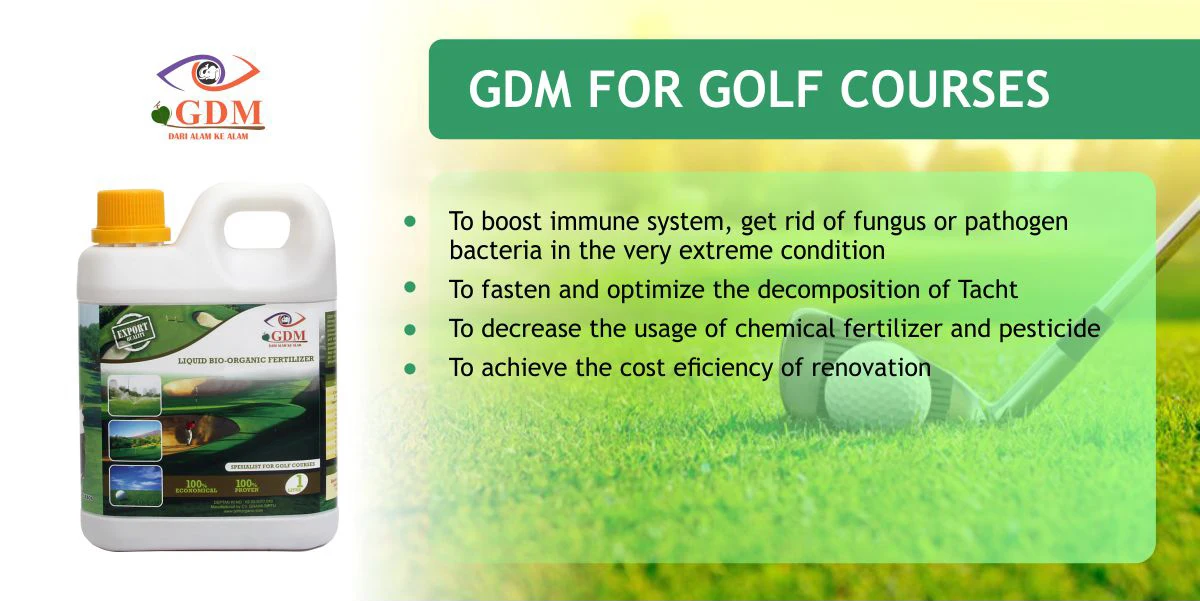 Organic liquid fertilizer and the best quality supplier for agricultural products for Golf