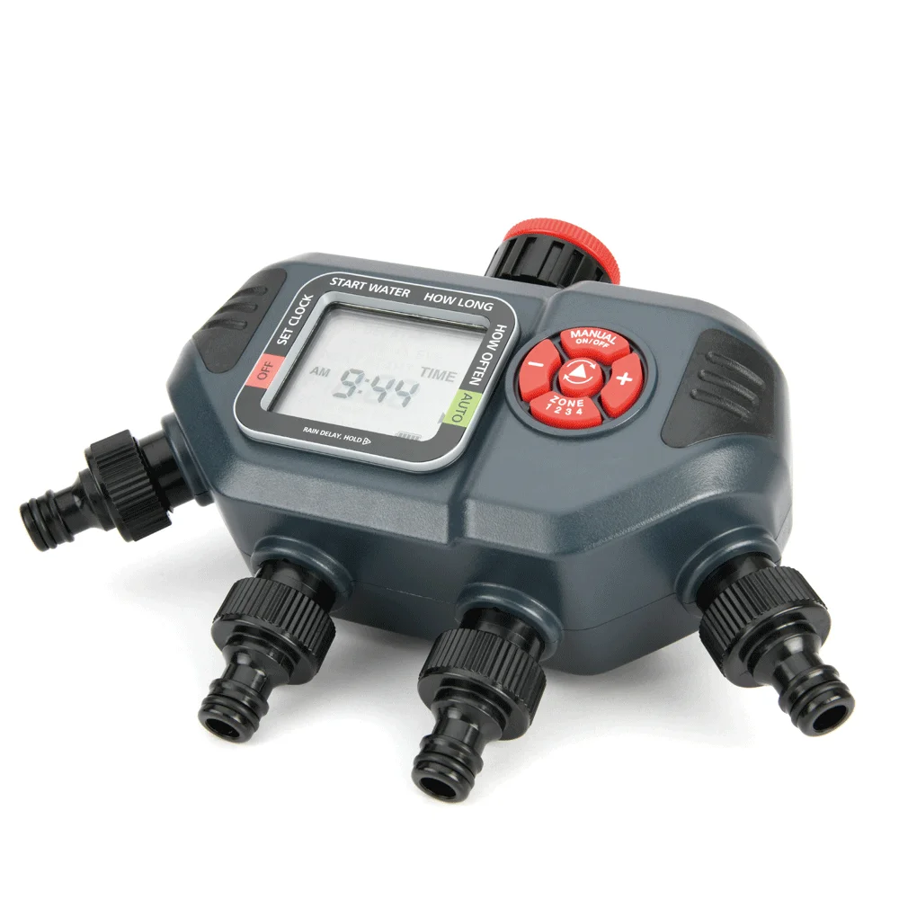4-Zone Smart Digital Water Timer 4 Valves Electronic Timer Irrigation Timer Garden Water Other Watering & Irrigation