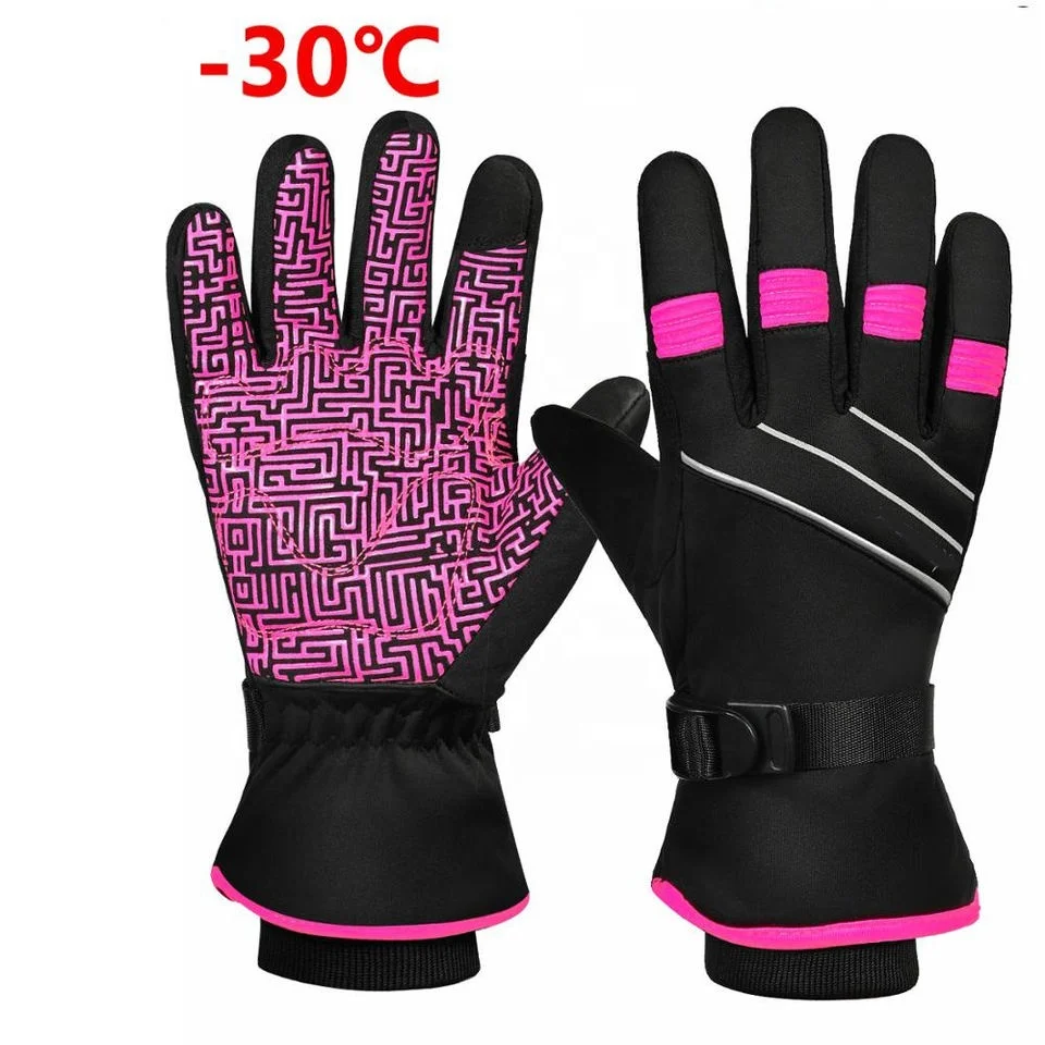 Wholesale 100% Top High Quality Custom Logo Printed Lightweight Professional Design Ski Gloves At Reasonable Price