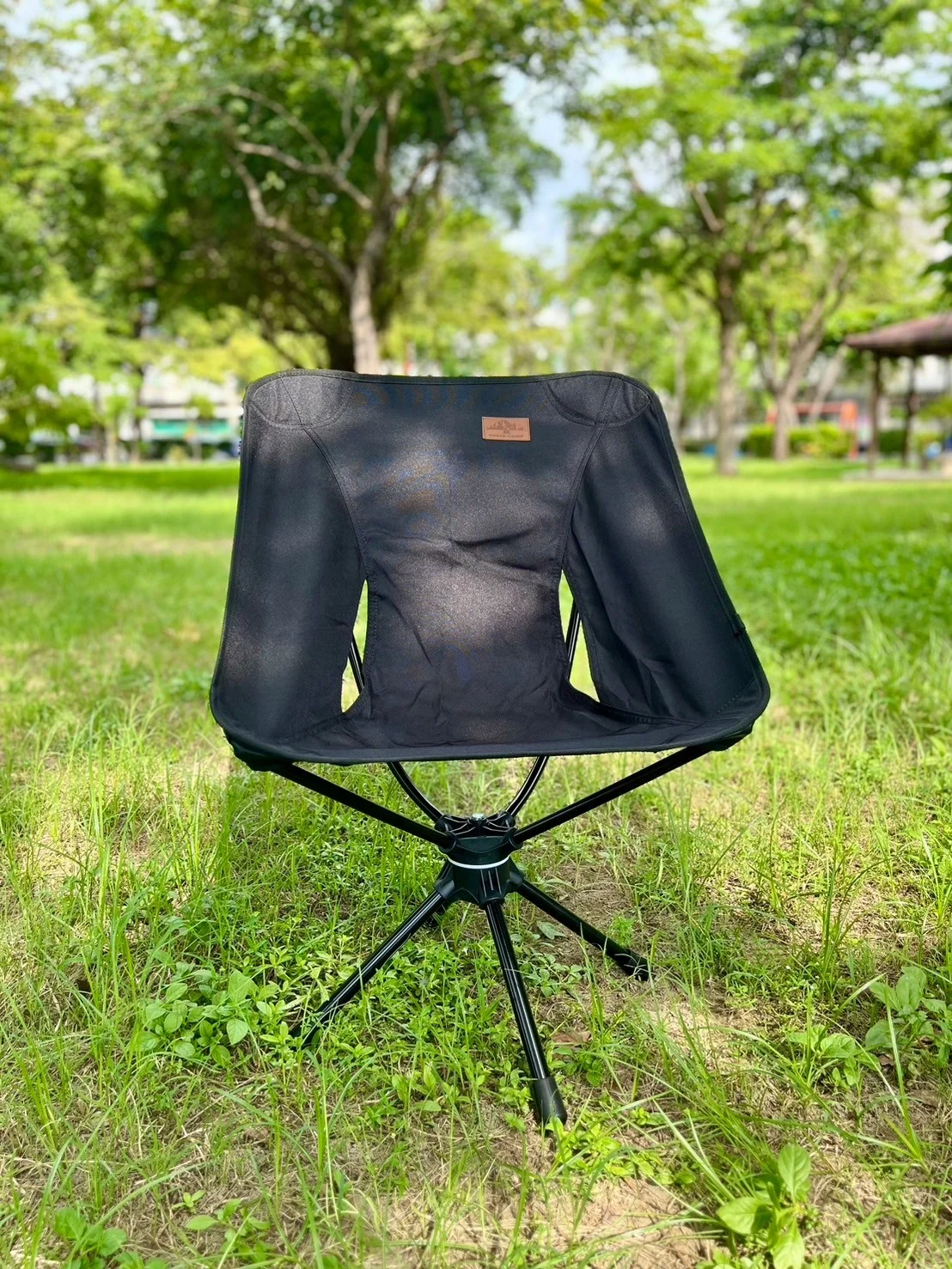 Portable Rotating Swivel Camping Chair Foldable Quick Open Aluminum Camping Chair Folding Beach Chair
