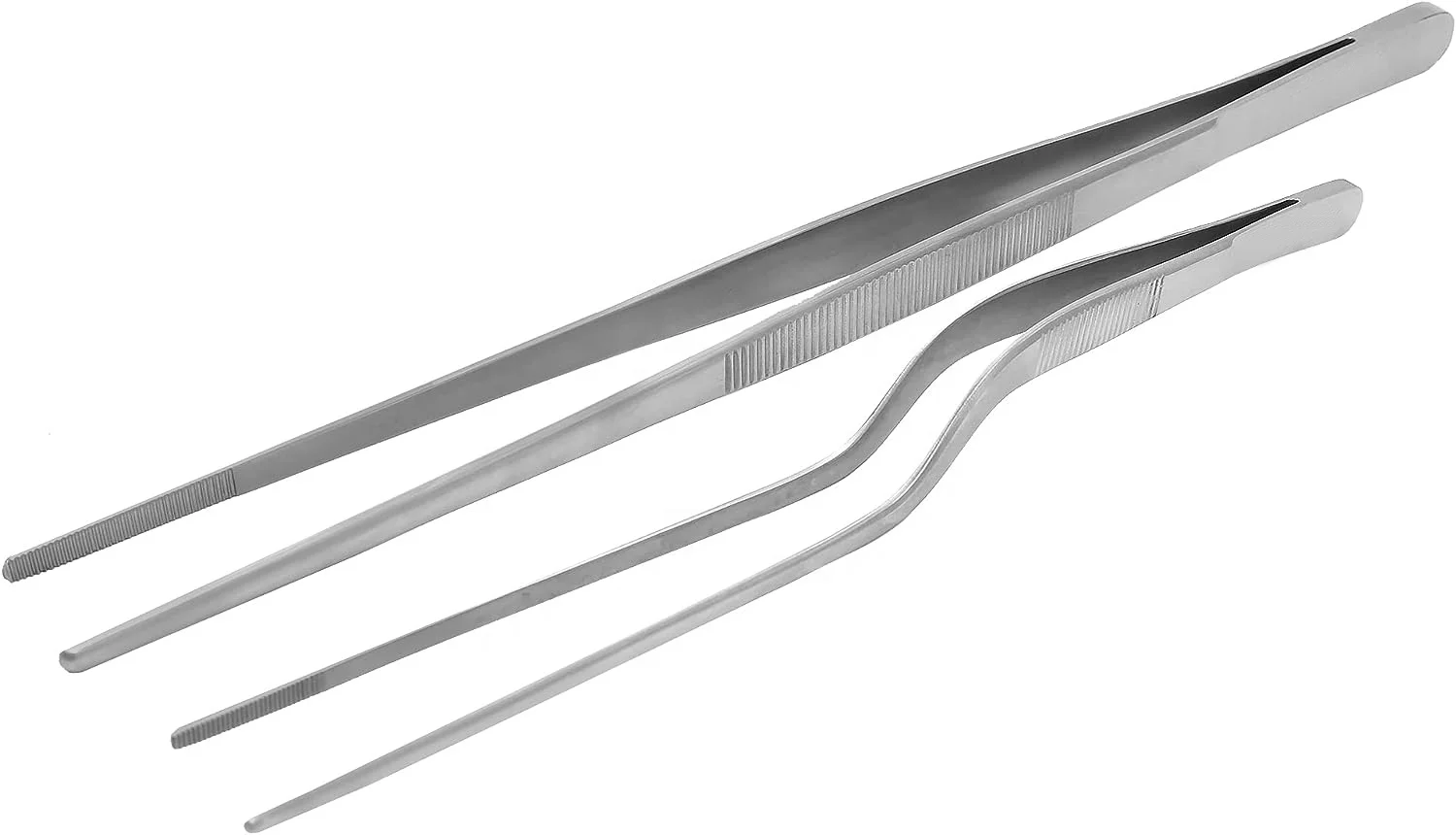 Кулинарные щипцы для пинцета из нержавеющей стали набор 2 10 дюймов прямой и 8 синий цвет Купить по лучшей цене
