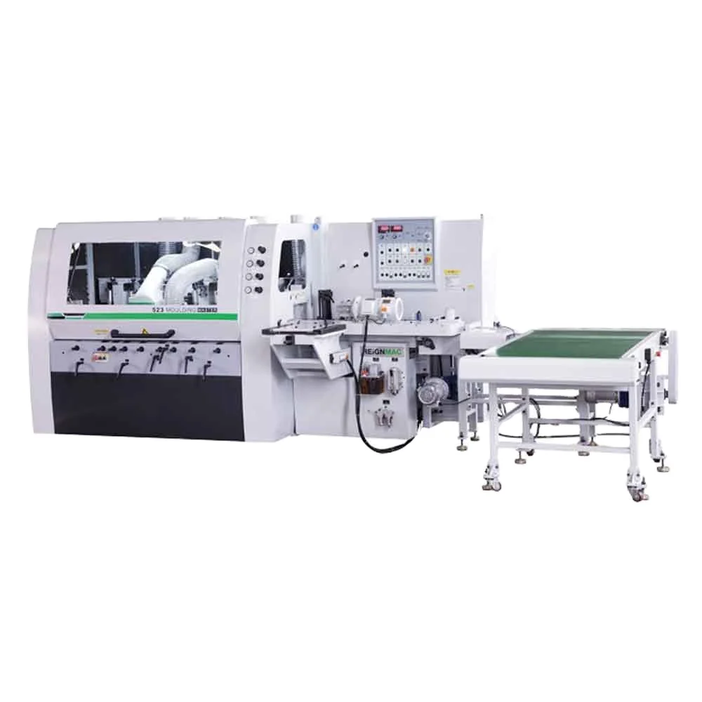 Woodworking machine 4 sided planer and moulder wood shaven machine